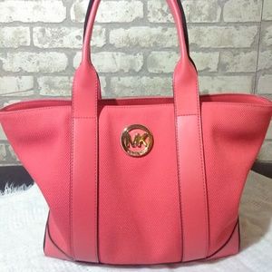 Micheal Kors Margarita Red Shoulder Bag